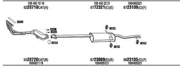 WALKER MBT11980 Система випуску ОГ