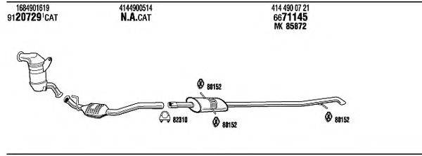 WALKER MBT16143 Система випуску ОГ