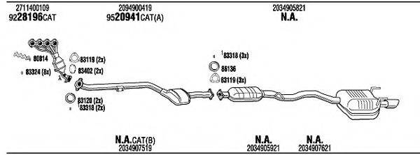 WALKER MBT16719 Система випуску ОГ