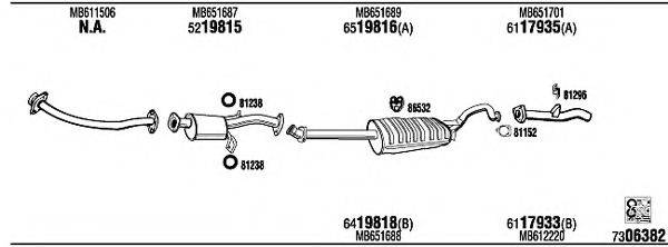 WALKER MI65530 Система випуску ОГ