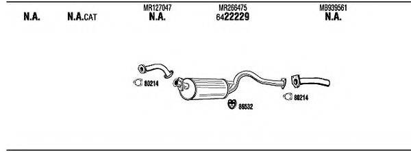 WALKER MI65566B Система випуску ОГ