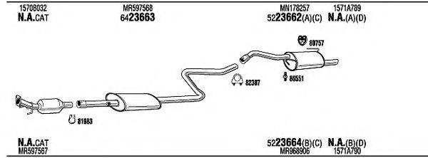 WALKER MIH34934 Система випуску ОГ