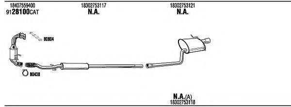 WALKER MNK22485 Система випуску ОГ