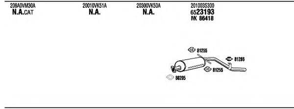 WALKER NIH00803 Система випуску ОГ