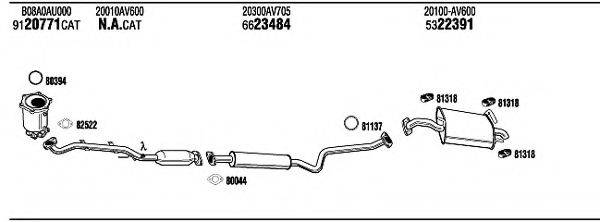 WALKER NIH16591B Система випуску ОГ