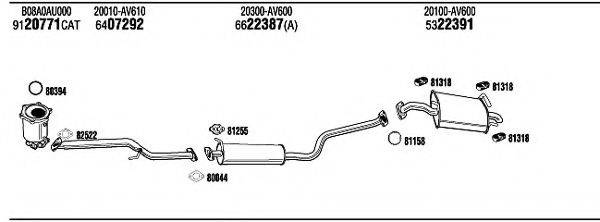 WALKER NIH16921A Система випуску ОГ