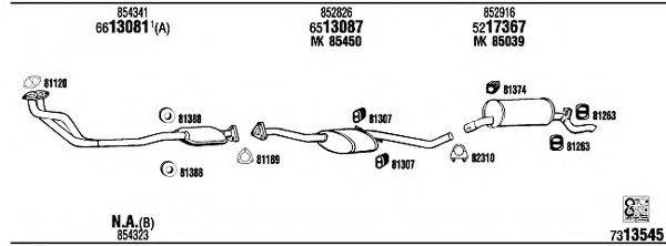 WALKER OP73101B Система випуску ОГ