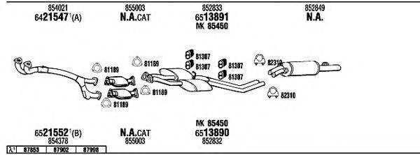 WALKER OP73118A Система випуску ОГ