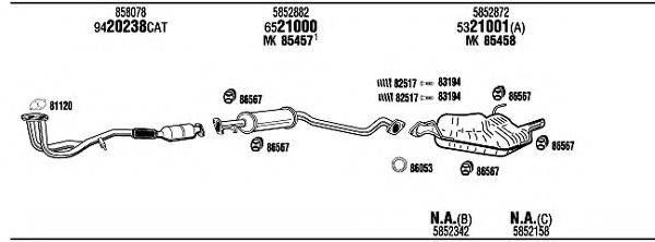 WALKER OPH05118AB Система випуску ОГ