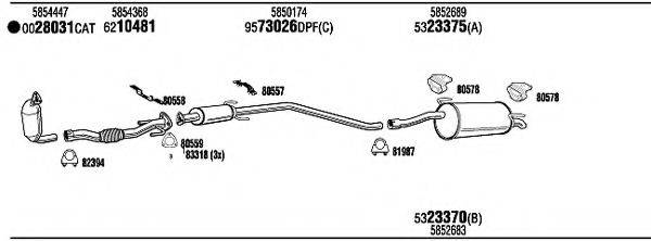 WALKER OPH09172BB Система випуску ОГ