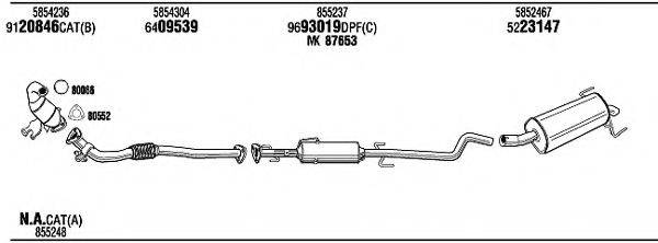 WALKER OPH09247BA Система випуску ОГ