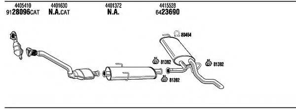 WALKER OPH16466 Система випуску ОГ