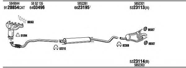 WALKER OPH18948 Система випуску ОГ