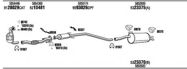 WALKER OPK19726BA Система випуску ОГ