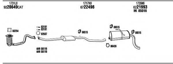 WALKER PEH07977AE Система випуску ОГ