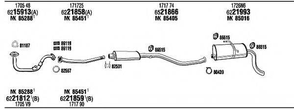 WALKER PEH07977AG Система випуску ОГ