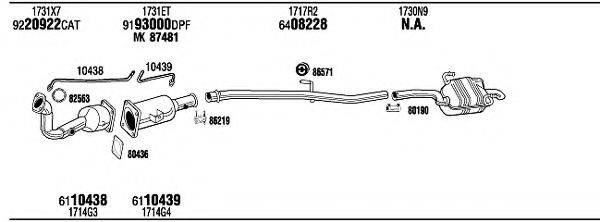 WALKER PEH16669BB Система випуску ОГ