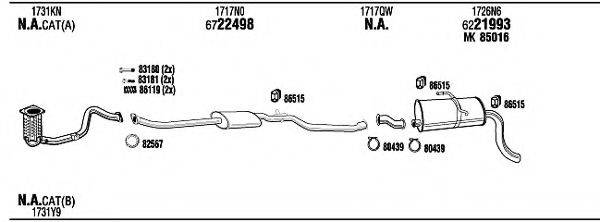 WALKER PEH17576B Система випуску ОГ