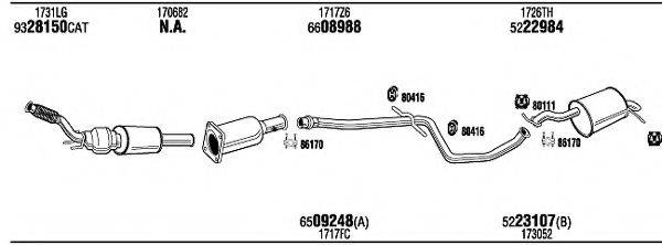 WALKER PEH18016A Система випуску ОГ