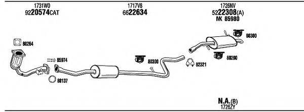 WALKER PEH18431B Система випуску ОГ