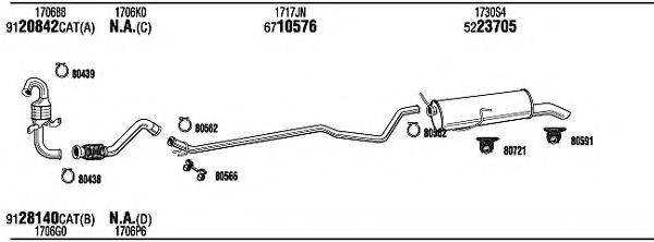 WALKER PEH23382A Система випуску ОГ