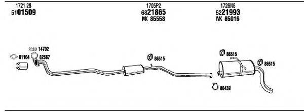 WALKER PET07978A Система випуску ОГ