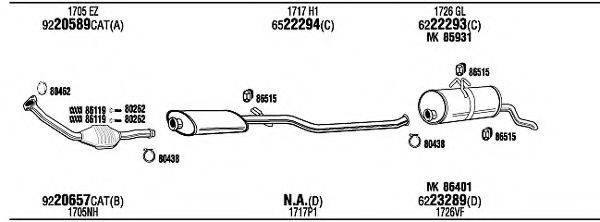 WALKER PET14766A Система випуску ОГ