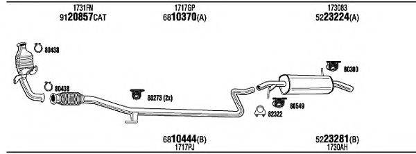 WALKER PET33230 Система випуску ОГ