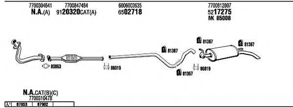 WALKER RE21058 Система випуску ОГ