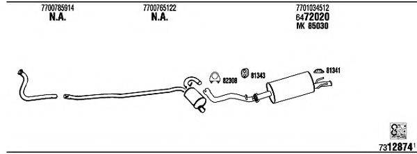 WALKER RE45918 Система випуску ОГ