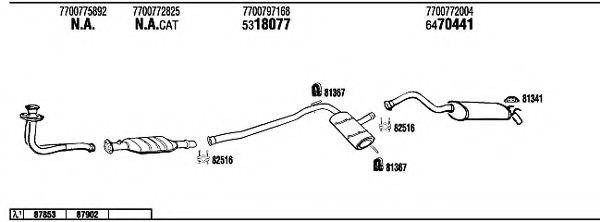 WALKER RE72113 Система випуску ОГ