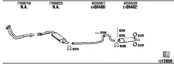 WALKER RE93203 Система випуску ОГ