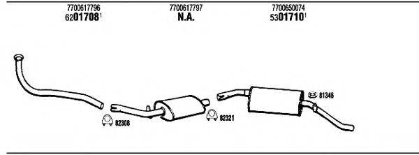 WALKER RE93207 Система випуску ОГ