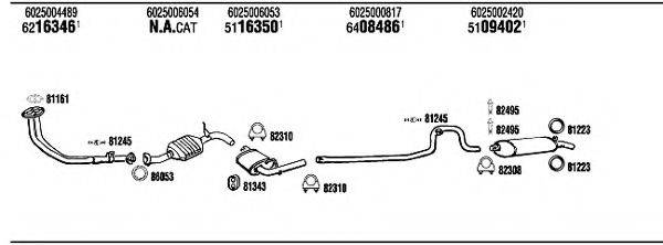 WALKER RE93218 Система випуску ОГ