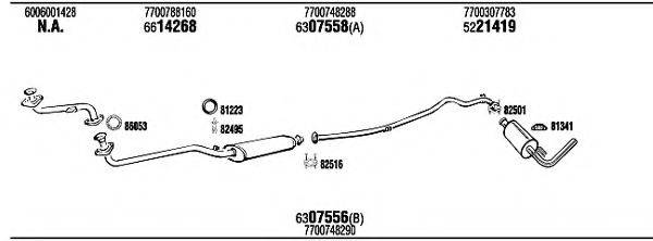 WALKER RE94080 Система випуску ОГ