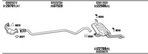 WALKER REH15480B Система випуску ОГ