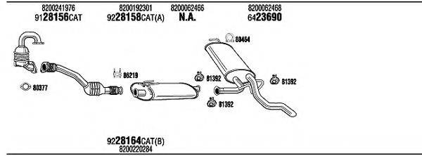 WALKER REH15603B Система випуску ОГ