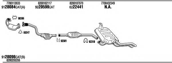 WALKER REH15765 Система випуску ОГ