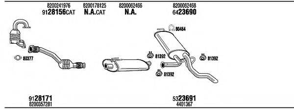 WALKER REH16489B Система випуску ОГ