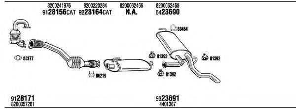 WALKER REH16490B Система випуску ОГ