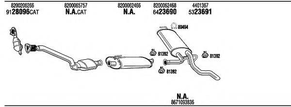 WALKER REH16492 Система випуску ОГ