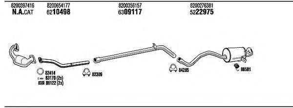 WALKER REH18315B Система випуску ОГ