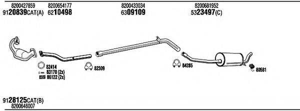 WALKER REH23455 Система випуску ОГ