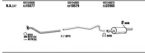 WALKER REH25659 Система випуску ОГ