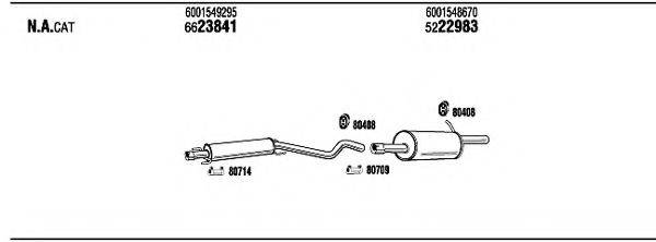 WALKER REH25660 Система випуску ОГ