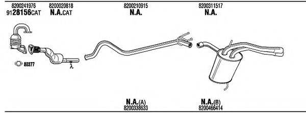 WALKER REH28519 Система випуску ОГ