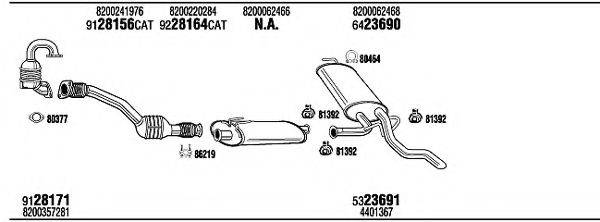 WALKER REH30346C Система випуску ОГ