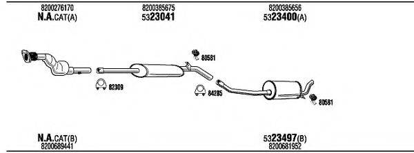 WALKER REH34748 Система випуску ОГ