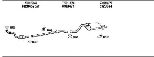 WALKER REK09040A Система випуску ОГ