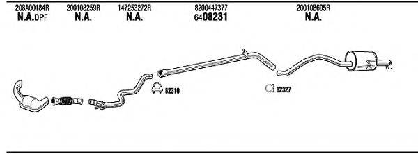 WALKER REK29956B Система випуску ОГ